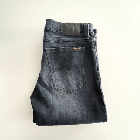 Nudie Jeans Womens Tight Long John Jeans Organic Cotton Blend Black & Grey 29 - Picture 13 of 13